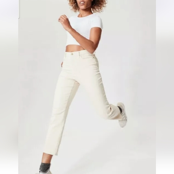 ATHLETA Flex Straight Ankle Jean In Bone. Size 4 - Picture 5 of 12